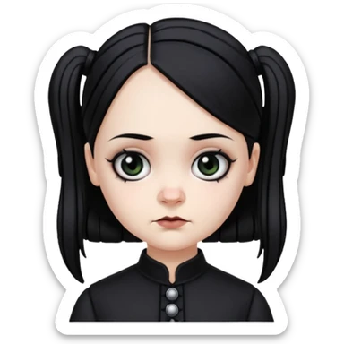 wednesday addams sticker
