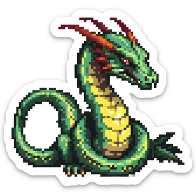 basilisk serpent with deadly stare sticker