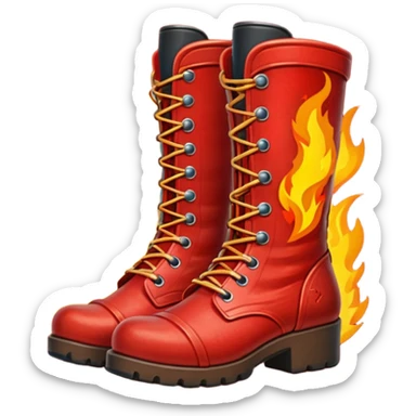 Fire boots sticker