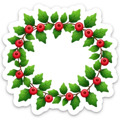 guirlande de noel sticker