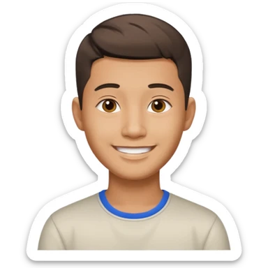 Thai man at fade hair cut 25 years old sticker