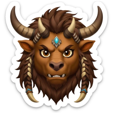 tauren from world of warcraft sticker