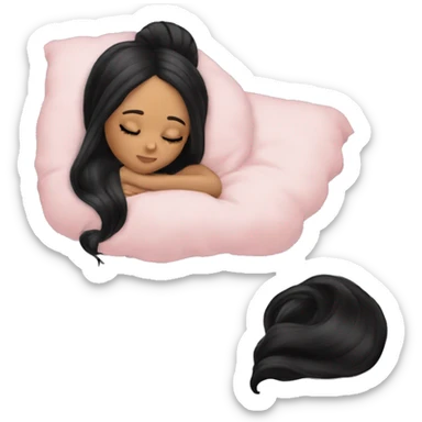 Ariana Grande sleeping with black hair  sticker