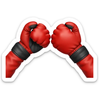 fist bump with hands in racing gloves sticker