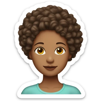 mom with light skin,  dark brown curly hair carrying 2 baby bundles  sticker