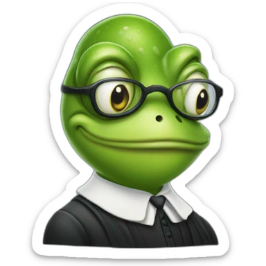 frog barrister sticker