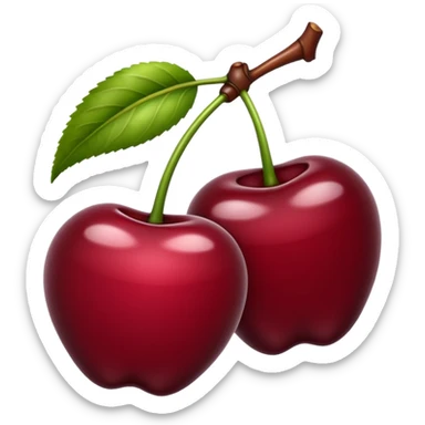 slighly more burgandy cherry red sticker