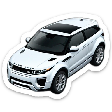 Range rover Evoque red sticker