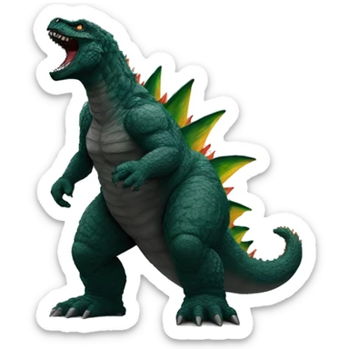 Godzilla with jordan’s  sticker