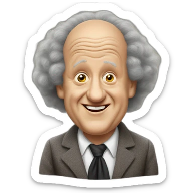 Larry fine of the three stooges sticker