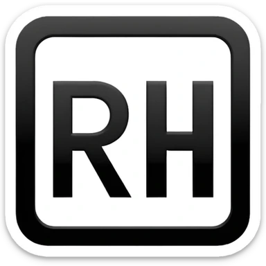 the word "RCH" written on a sign sticker