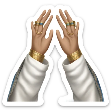 Jewish cohen blessing just the hands  sticker