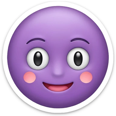 Haz unos emojis morados pasteles coquette sticker