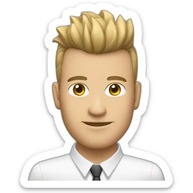 mortgage agent with air style Mohawk sticker