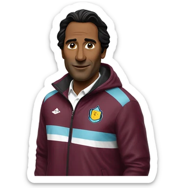 Emery in Aston Villa jacket sticker