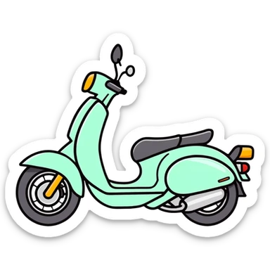 On a motorcycle  sticker