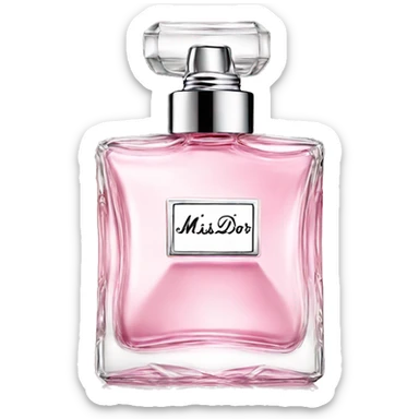 miss dior perfume bottle sticker