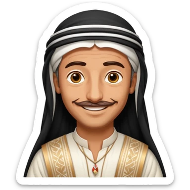 old emirates guys wearin UAE cloths sticker