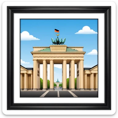 brandenburg gate sticker