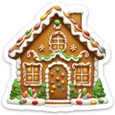 gingerbread house sticker