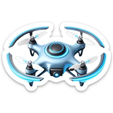 advanced space survey drone object icon, sleek sci-fi drone with holographic scanner, neon blue energy ring, futuristic tech details, 3D cartoon, mobile game icon style, centered, clean background, no text, no watermark
 
 sticker
