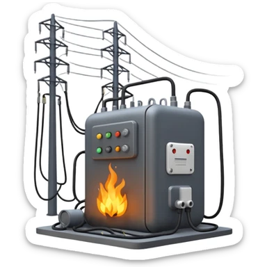 exploded substation sticker