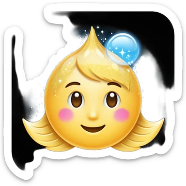 tiny glitter dust floating in the air, very small sparkles scattered everywhere, bright and shiny, like magical fine dust. Rounded, glossy, smooth, soft shadows, white background.




 sticker