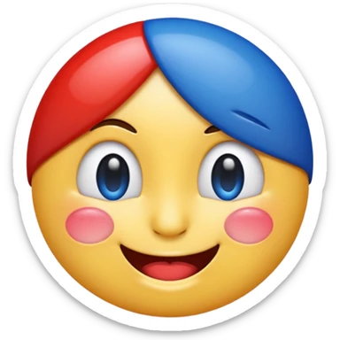 French flag winking emoji sticker