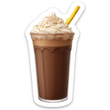 Chocolate frappe sticker