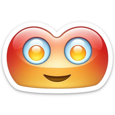 high beam car headlights, rounded icon, soft glossy finish, subtle gradients, clean and minimal, semicircle with long lines pointing right, Apple emoji style sticker