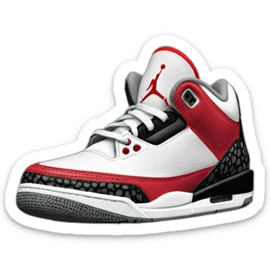 A Jordan 3 sneaker only sticker