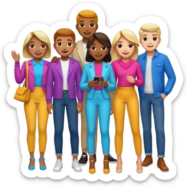 Create an emoji for the group named The BOYz sticker