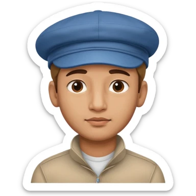  Fait un jeune indien pas trop beau avec un léger surprise un double menton et une casquette sur la tete sticker