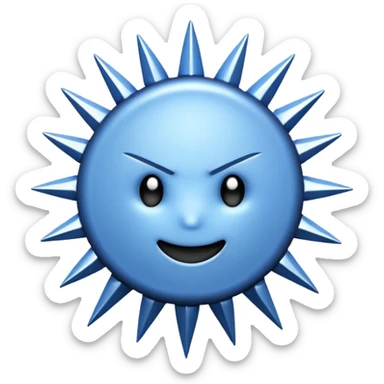 the discord verifed  tickmark which doesnt have a face which is a circle and has a spikey border sticker