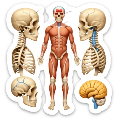 imagenes del aparato locomotor sticker