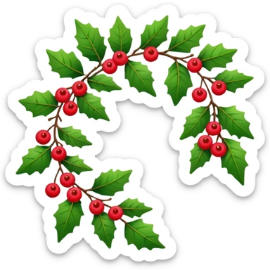 guirlande de noel sticker