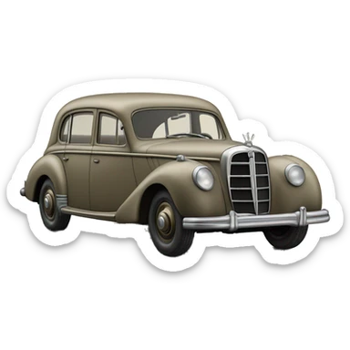 Wonder Woman’s Invisible 1943 WW2 Mercedes German Staff Officer’s 4-door Car sticker