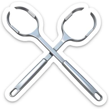 Tongs – long metal tongs for flipping
 sticker