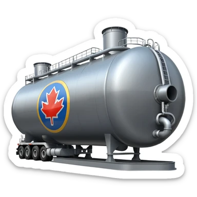 create an ultra realistic American modern liquefied gas tanker sticker