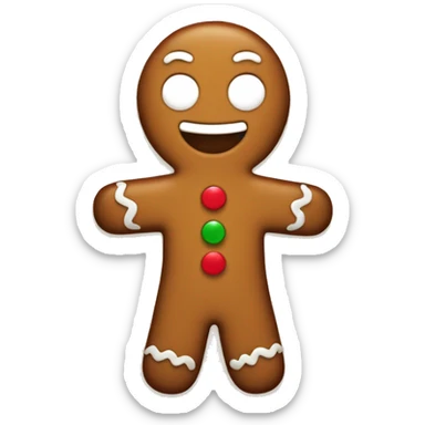 gingerbreadman sticker