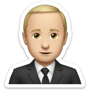 smol putin sticker