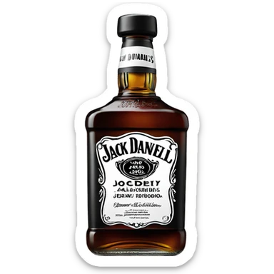 jack daniel’s bottle  sticker