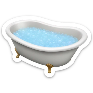 Bubble bath tub sticker