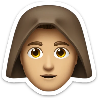 anakin skywalker sith eyes, hood (waist up, front facing) sticker