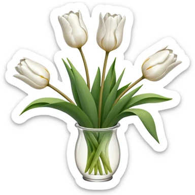 white tulips emoji
 sticker