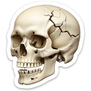 Exploded skull emoji sticker