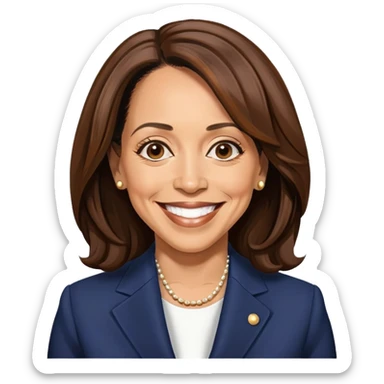Kamala Harris laughing  sticker