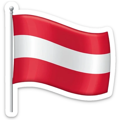 Flag of Otwock, Poland skandinavian style sticker