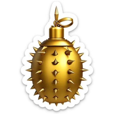 Golden grenade spikes  sticker