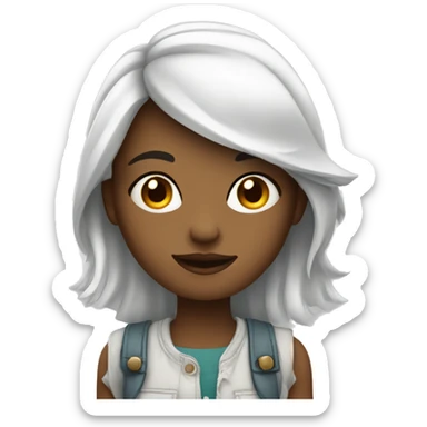 designer girl, creative, happy  sticker